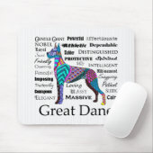 Great Dane Traits Mousepad Muismat (Met muis)