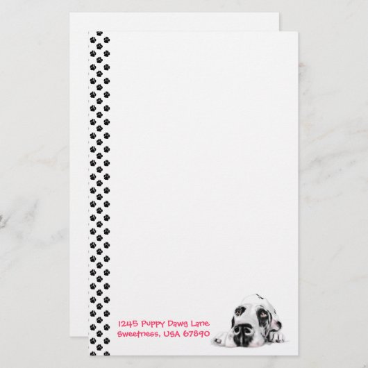 Great Dane UC Harle Sweet Savannah Briefpapier (Voorkant / Achterkant)