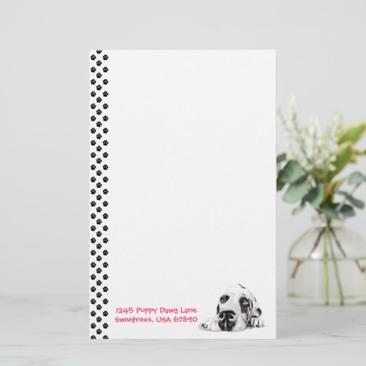 Great Dane UC Harle Sweet Savannah Briefpapier (Staand voorkant)