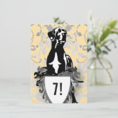 Great Dane Uitnodiging (Staand voorkant)