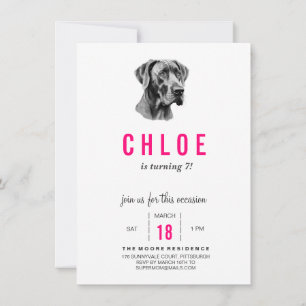 Great Dane Uitnodiging