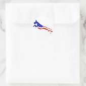 Great Dane USA Flag Jumper Ronde Sticker (Tas)