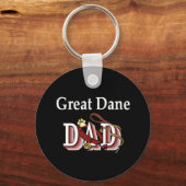 Great Dane vader sleutelhanger (Voorkant)
