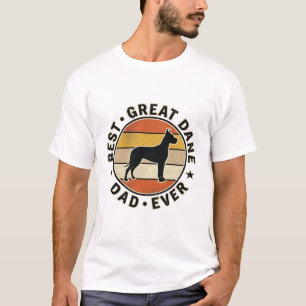 Great Dane Vader Vintage Sunset Hondenliefhebber S T-shirt