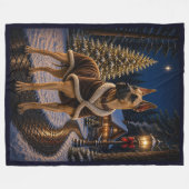 Great Dane Vakantie Fleece Deken (Voorkant (Horizontaal))