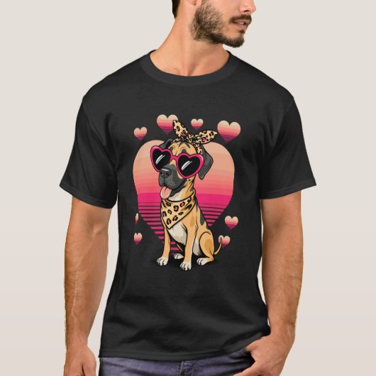 Great Dane Valentijnsdag T-shirt (Voorkant)