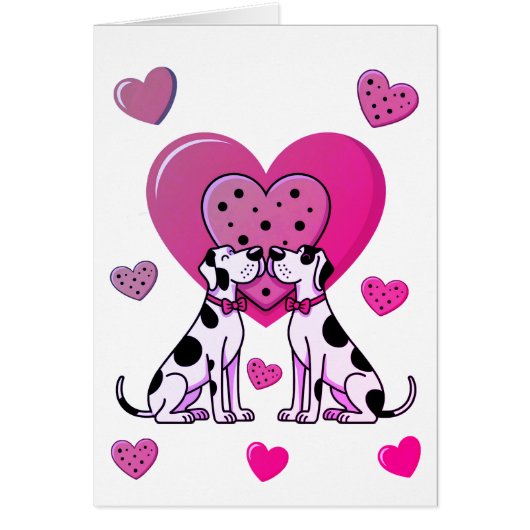 Great Dane Valentinstagkarte (Voorkant)