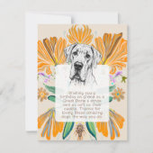 Great Dane verjaardagskaart Kaart (Voorkant)