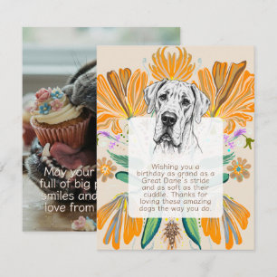 Great Dane verjaardagskaart Kaart