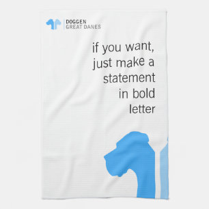 Great Dane Verzamelingen Bluemin Theedoek