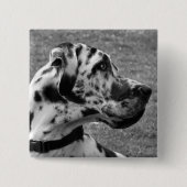 GREAT DANE VIERKANTE BUTTON 5,1 CM (Voorkant)