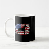 Great Dane Vintage American Flag  Koffiemok (Links)