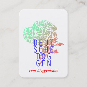 Great Dane Visitekaartjes