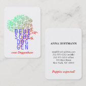 Great Dane Visitekaartjes (Voorkant / Achterkant)