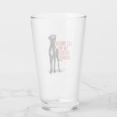 Great Dane Vriend Funny Bier Glas (Achterkant)