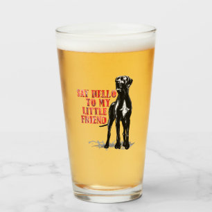 Great Dane Vriend Funny Bier Glas