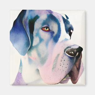 Great Dane Waterverf Magneet