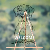 Great Dane Welkom  Acryl Bord (Neutraal)