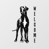 Great Dane Welkom Sticker / Cling (Vel)