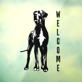 Great Dane Welkom Sticker / Cling (Vel 3)