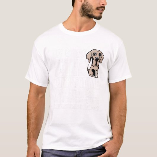 Great Dane Winks Gentle Hondenliefhebber Fur Paren T-shirt (Voorkant)