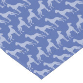 Great Dane Witte Silhouet Lange Tafelloper (Hoek)