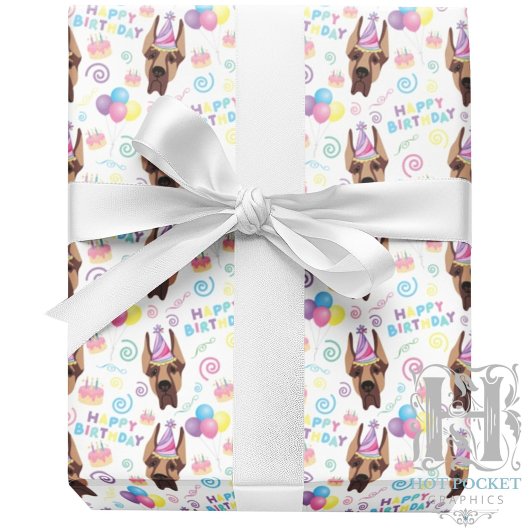Great Dane Wrapping Paper Cadeaupapier
