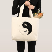 Great Dane Yin Yang Grote Tote Bag (Voorkant (product))