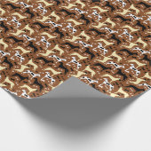 Great Danes Brown Pattern Cadeaupapier (Hoek)