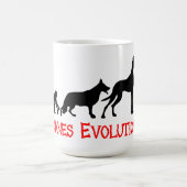 Great Danes Evolutie is grappig Magische Mok (Midden)