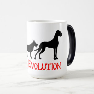 Great Danes Evolutie is grappig Magische Mok