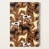 Great Danes Fawn Harlequin Dane Dog Planner (Achterkant)