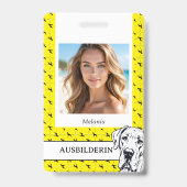 Great Danes Hond gemakkelijk tipp qr-code Badge (Voorzijde)