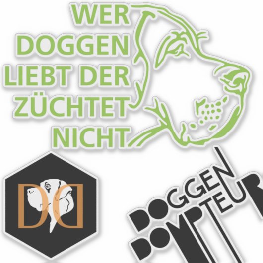 Great Danes Logos Sticker (Voorkant)
