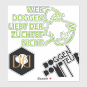 Great Danes Logos Sticker (Vel)