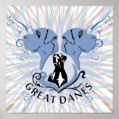Great Danes poster (Voorkant)