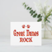 Great Danes Rock Briefkaart (Staand voorkant)