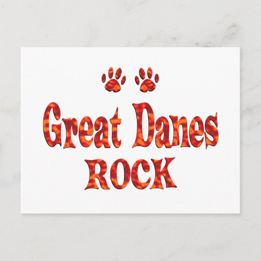 Great Danes Rock Briefkaart (Voorkant)