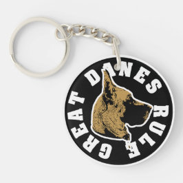 Great Danes Rule Sleutelhanger