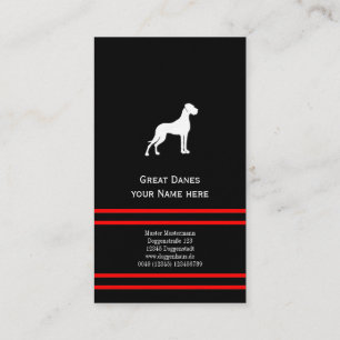 Great Danes Visitekaartjes