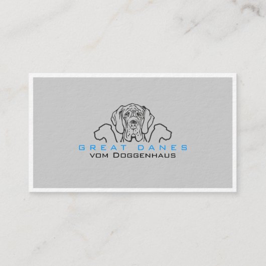 Great Danes Visitekaartjes (Voorkant)