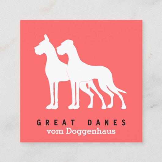 Great Danes Visitekaartjes (Voorkant)