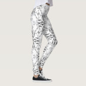Great Danes Zwart en Wit Leggings (Rechts)