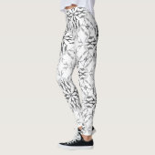 Great Danes Zwart en Wit Leggings (Links)
