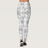 Great Danes Zwart en Wit Leggings (Achterkant)