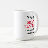GREAT DE SERVANT VAN HET HARTJE VAN DE LERAAR - Da Koffiemok (Voorkant rechts)