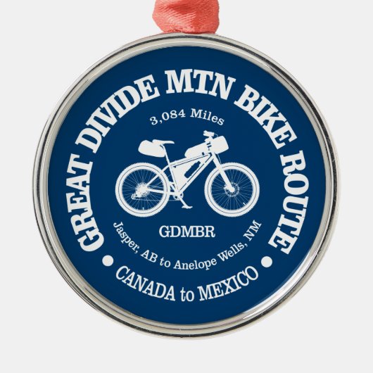 Great Di Mountain Bokroute (MTB) Metalen Ornament (Voorkant)
