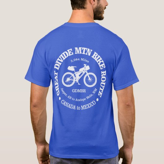 Great Di Mountain Bokroute (MTB) T-shirt (Achterkant)