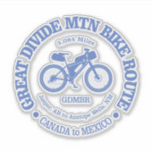 Great Divide Mountain Bike Route (MTB) Sticker (Voorkant)