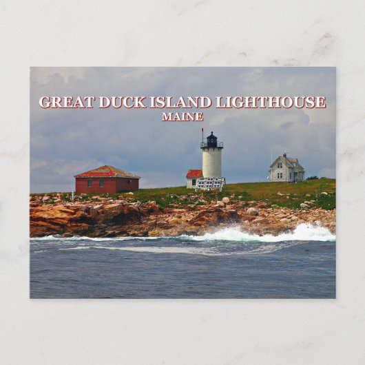 Great Duck Island Lighthouse, Maine Briefkaart (Voorkant)